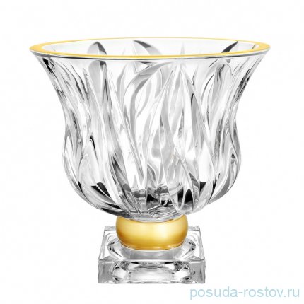 Фруктовница 24,5 см н/н &quot;Flame /Матовая полоса&quot; AS Crystal / 163558