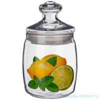 Банка для сыпучих продуктов 940 мл &quot;Лимон&quot; / 253145