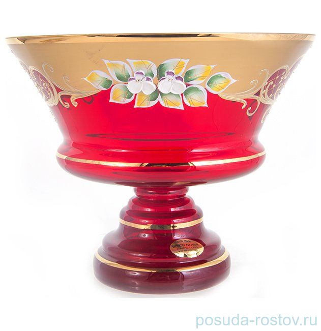 Фруктовница 24 см "Лепка красная /5365" / 092554
