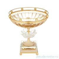 Ваза для фруктов 35 см н/н &quot;Розаперла /Ивонн /Янтарная&quot; / 280089