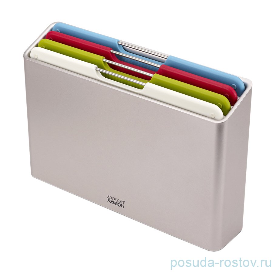 Набор разделочных досок 4 шт на подставке серебристый "Джозеф /Folio Regular" / 222678