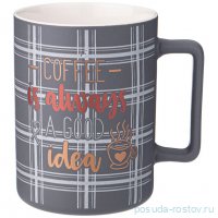 Кружка 400 мл &quot;Кофемания /Coffee is always a good idea&quot; / 337368
