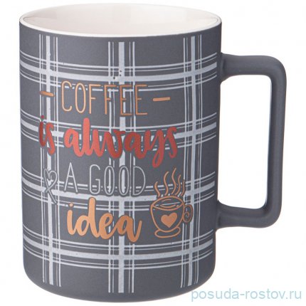 Кружка 400 мл &quot;Кофемания /Coffee is always a good idea&quot; / 337368
