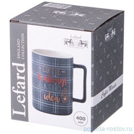 Кружка 400 мл &quot;Кофемания /Coffee is always a good idea&quot; / 337368