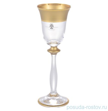 Рюмки 60 мл 6 шт &quot;Анжела /Матовая полоса /золото&quot; AS Crystal / 145963