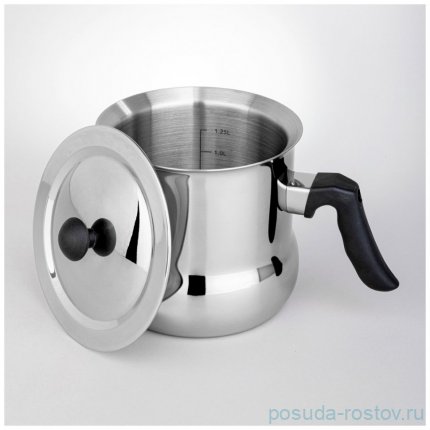 Молоковарка 1,5 л со свистком и крышкой Agness / 355584