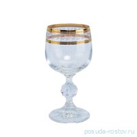 Бокалы для белого вина 150 мл 6 шт &quot;Клаудия /Золотые листики&quot; / 036480