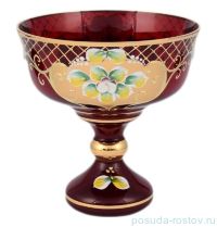 Конфетница 16 см н/н красная &quot;Лепка сеточка /И-В&quot; / 098295