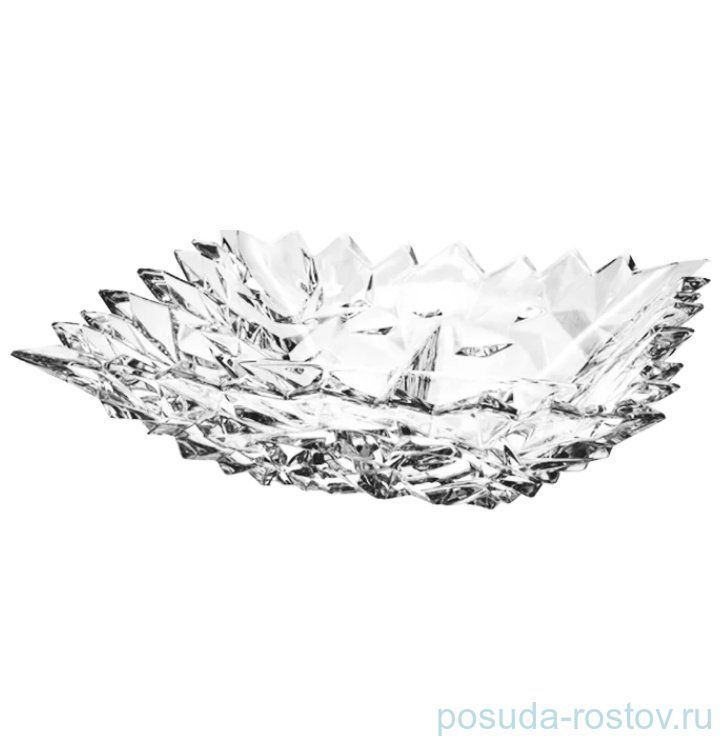 Менажница 28 см 4-х секционная "Glacier /Без декора" хрусталь Йиглава / 098983
