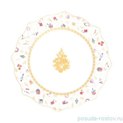 Тарелка 21 см &quot;Christmas world /Toys yellow&quot; / 273748