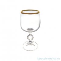 Бокалы для белого вина 190 мл 6 шт &quot;Клаудия /Отводка золото&quot; AS Crystal / 230880