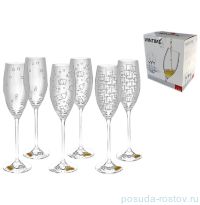 Бокалы для шампанского 240 мл 6 шт 3х2 &quot;Wintime /Гранд микс&quot; / 101077