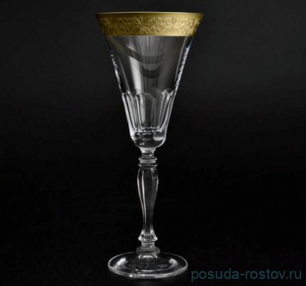 Бокалы для белого вина 230 мл 6 шт &quot;Виктория /Матовое золото /437819&quot; / 028685