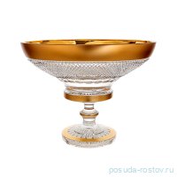 Ваза для фруктов 35,5 см н/н &quot;Фелиция /Хрусталь матовое золото&quot; 60550 / 108782
