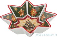 Салатник 25,5 х 4 см звезда &quot;christmas collection /ёлка&quot; / 192330