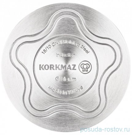 Кастрюля 16 х 9 см со стеклянной крышкой 1,8 л &quot;Tombic&quot; / 328554