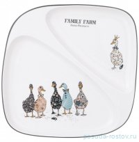 Тарелка 26 х 2,5 см 2-х секционная &quot;Family farm&quot; / 347181