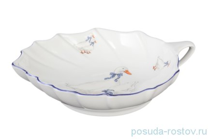 Салатник 19 см лепесток &quot;Корона /Гуси&quot; / 042252