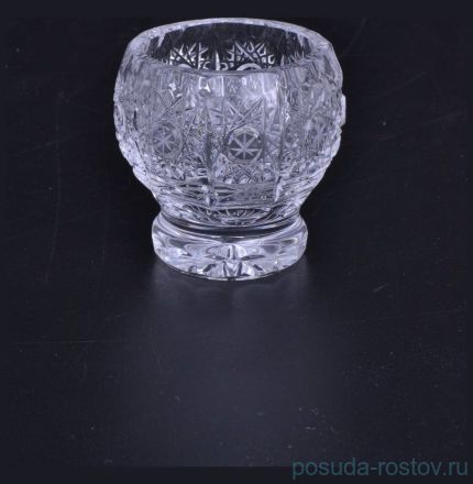 Прибор для специй 70 мл Солонка &quot;Glasspo /Хрусталь резной&quot; / 011432