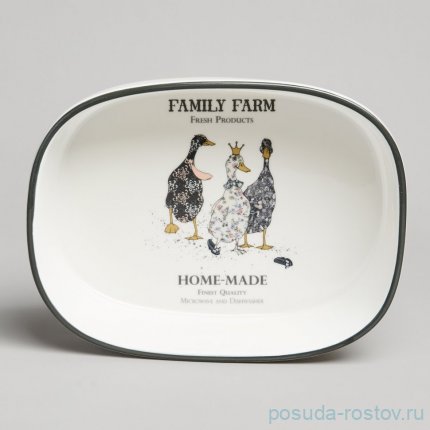 Форма 25 х 15,5 х 9 см овальная на металлической подставке &quot;Family farm&quot; / 370122