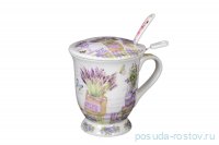 Кружка с крышкой и ложкой &quot;Petite Fleur&quot; / 124301