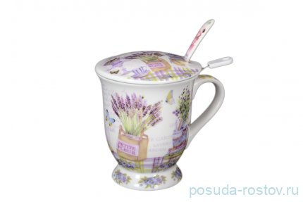 Кружка с крышкой и ложкой &quot;Petite Fleur&quot; / 124301
