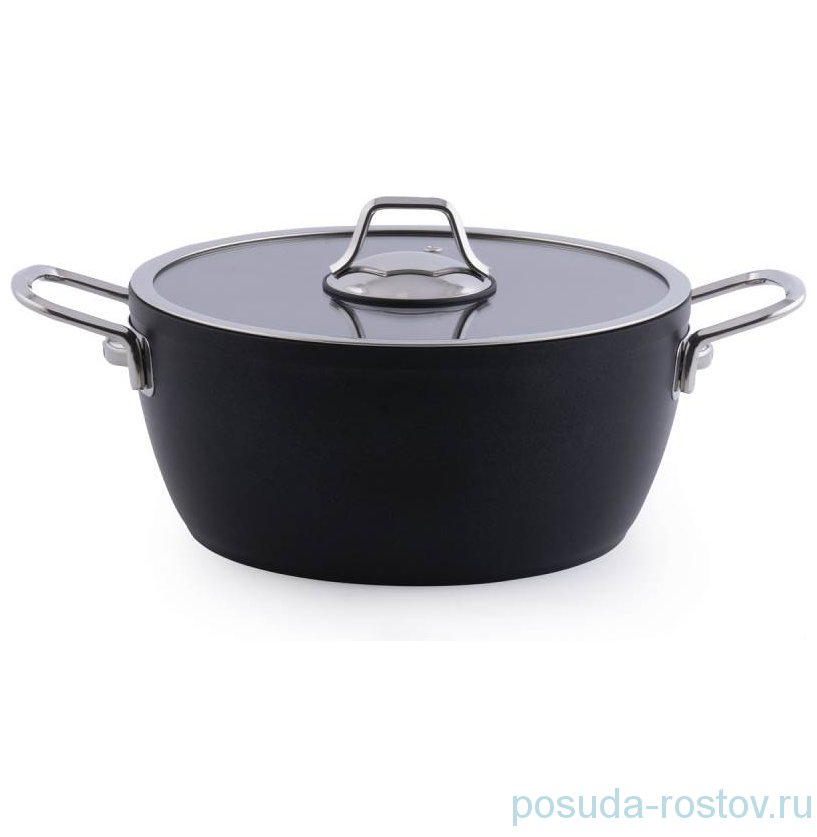 Кастрюля 24 см со стеклянной крышкой "Cucina" / 272097