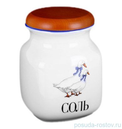Банка 600 мл Соль &quot;Гуси&quot; / 006436