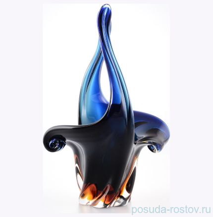 Корзинка 35 см синий+амбер &quot;Закат&quot; / 146723
