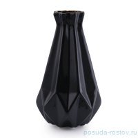 Ваза для цветов 30 см чёрная &quot;Bohca Black&quot; / 246468