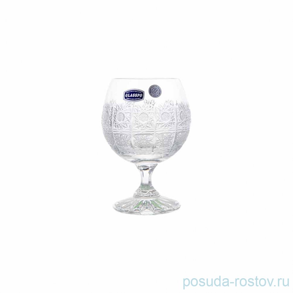Бокалы для бренди 250 мл 6 шт "Glasspo /Хрусталь резной" / 039095