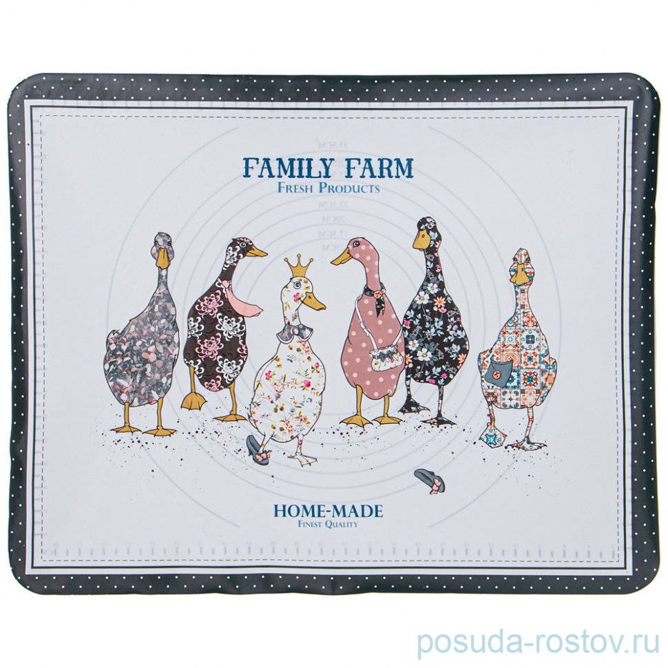 Коврик для раскатки теста 50 х 39 см "Family farm" / 337302