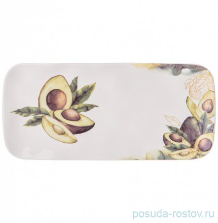 Блюдо 22 х 10,5 х 1,5 см &quot;avocado&quot; (2шт.) / 298392