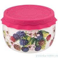 Банка для меда/варенья 500 мл с силиконовой крышкой &quot;Ежевика&quot; / 250972