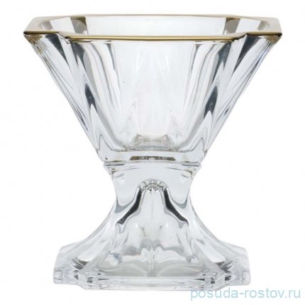 Ваза для конфет 21 см н/н &quot;Метрополитэн /Матовое золото&quot; AS Crystal / 298733