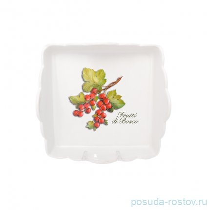 Салфетница 22 х 22 см квадратная &quot;Artigianato ceramico /Лесные ягоды&quot; / 252605