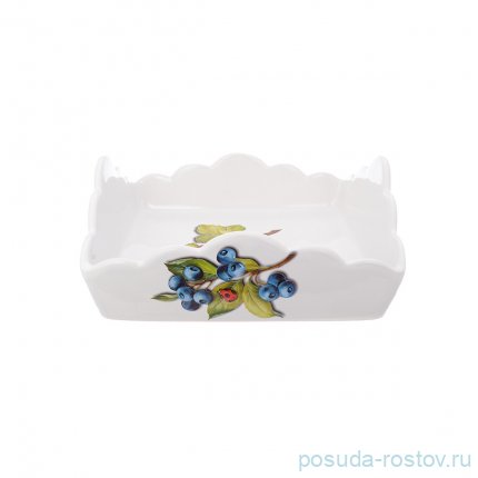 Салфетница 22 х 22 см квадратная &quot;Artigianato ceramico /Лесные ягоды&quot; / 252605