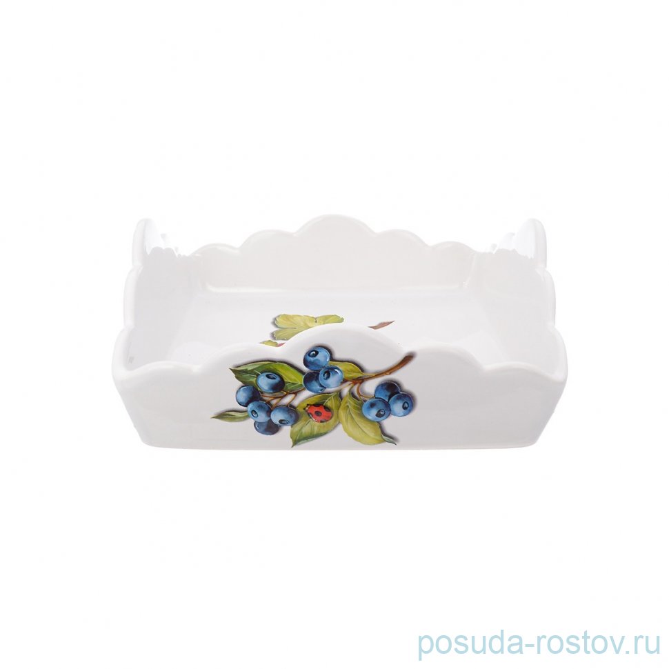 Салфетница 22 х 22 см квадратная "Artigianato ceramico /Лесные ягоды" / 252605