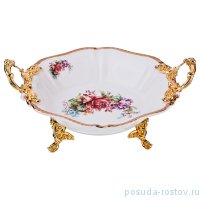 Салатник 25,2 х 24,2 х 5,6 см на ножках с ручками &quot;Верона&quot; / 187342