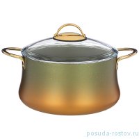 Кастрюля 24 х 12 см со стеклянной крышкой 4,5 л &quot;Agness /Vulcano&quot; / 230288