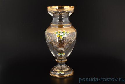 Ваза для цветов 30 см прозрачная &quot;Star Crystal /Лепка&quot;  / 104206