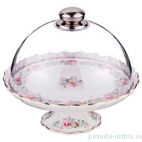 Тортница 22 х 22 х 20 см н/н с крышкой &quot;мадемуазель кики&quot; / 192073