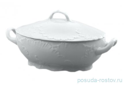 Соусник 300 мл с крышкой &quot;Рококо /Без декора&quot; / 111602