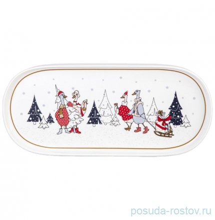 Блюдо 34 см овальное &quot;Family christmas&quot; / 360666