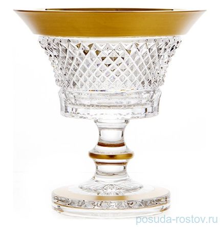 Ваза для конфет 12 см н/н &quot;Фелиция /Хрусталь матовое золото&quot; 60097 / 101564