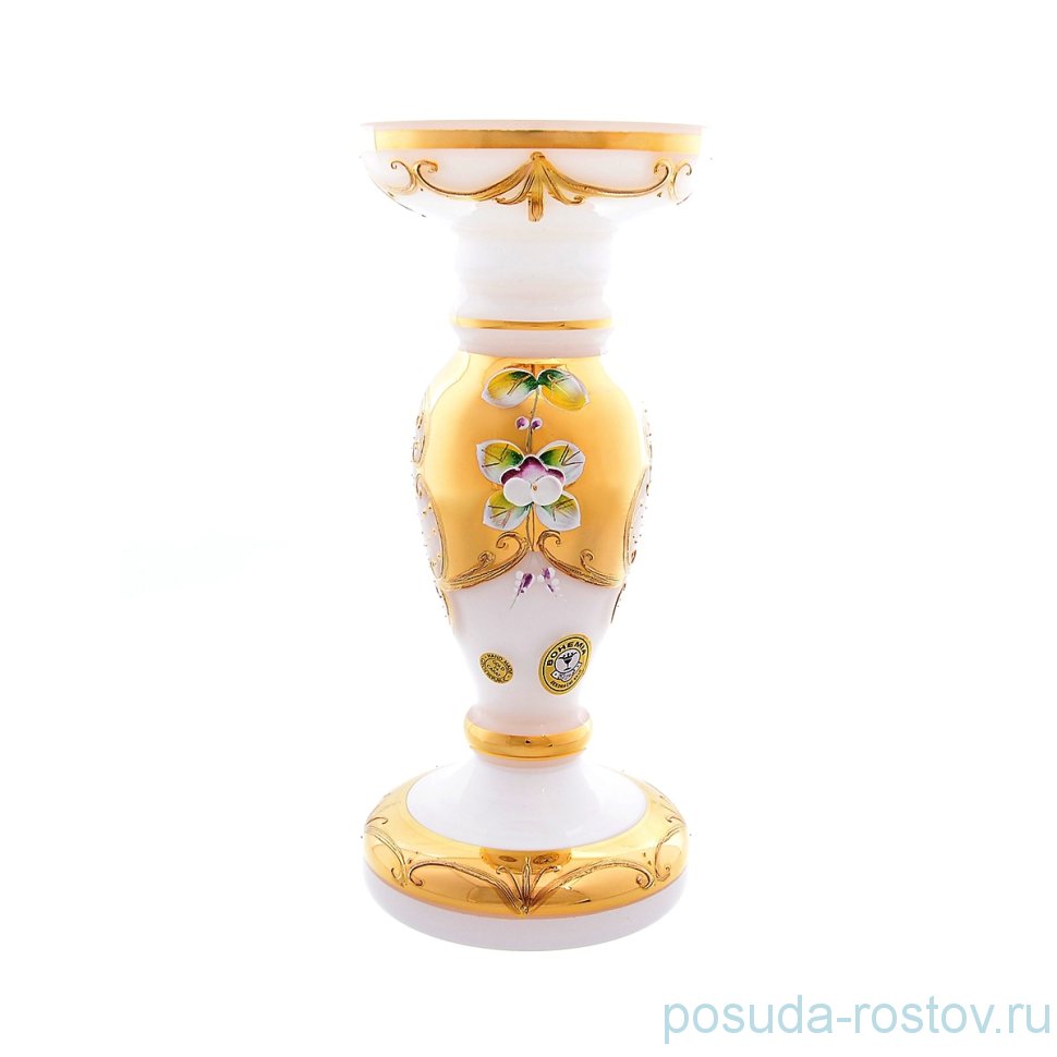Подсвечник 25 см "Лепка белая" E-S / 163573