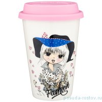 Кружка 400 мл с силиконовой крышкой &quot;Fashion princess&quot; / 234861