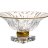 Фруктовница 33 см н/н &quot;Flame /Матовая полоса&quot; AS Crystal / 163559