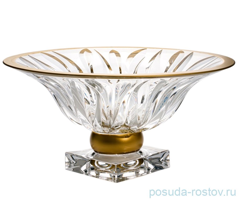 Фруктовница 33 см н/н "Flame /Матовая полоса" AS Crystal / 163559