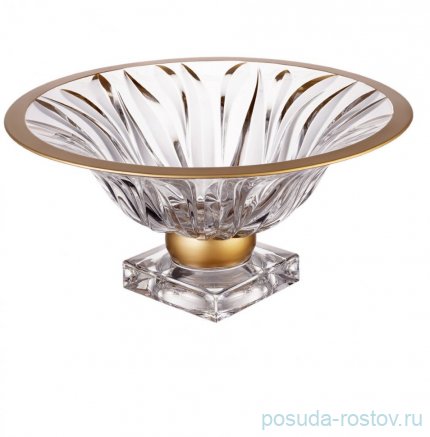 Фруктовница 33 см н/н &quot;Flame /Матовая полоса&quot; AS Crystal / 163559